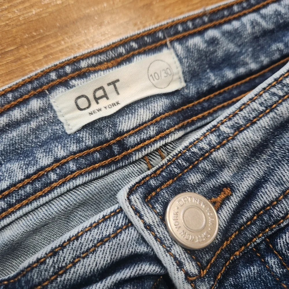 Oat New York Women's Wide Leg Jeans 10/30 Normcore Minimal Casual Preppy - Picture 3 of 7